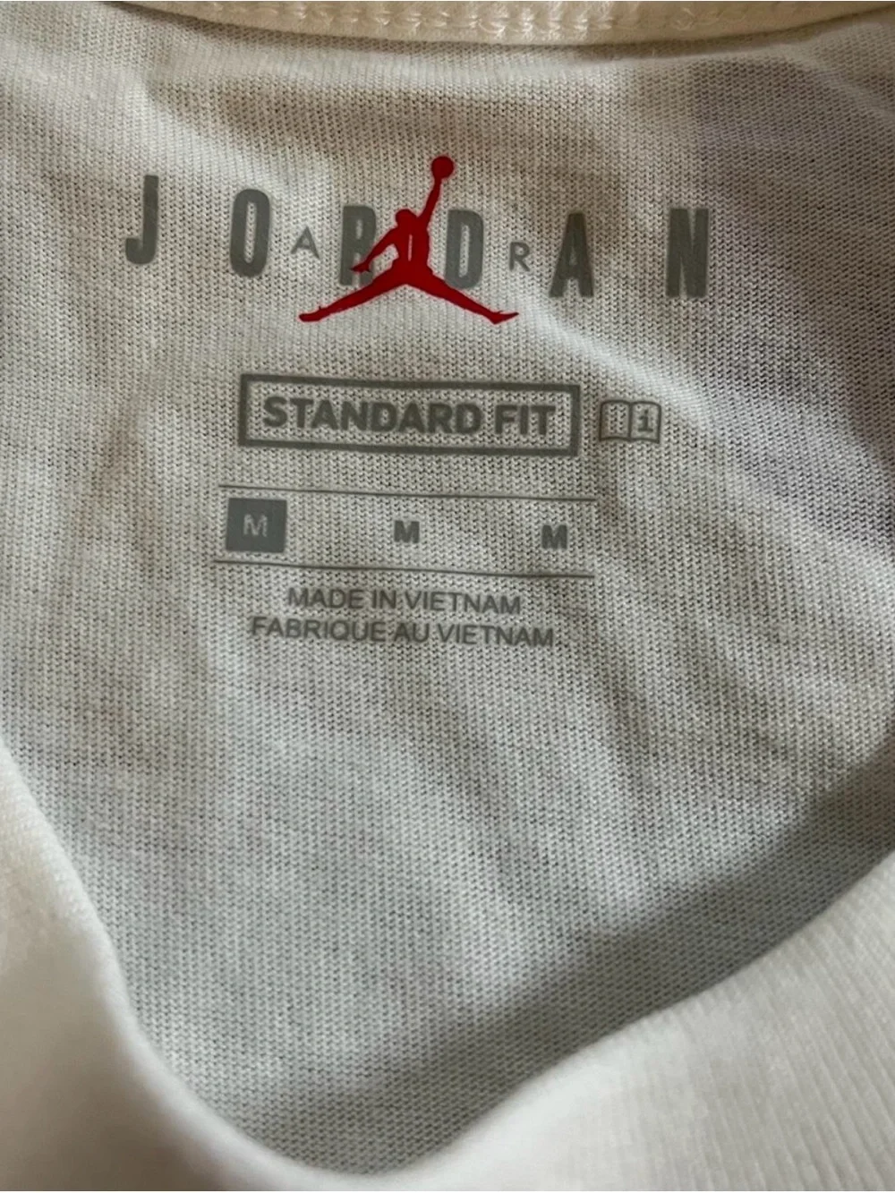 Men’s Jordan Air Stretch White/Varsity Purple Double Sided Shirt Size M